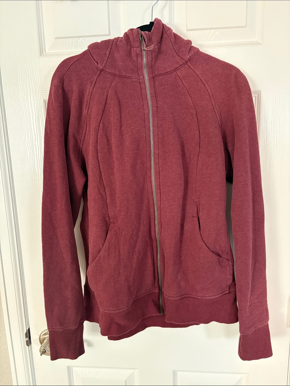 LULULEMON Heathered Smoky Red Full Zip Scuba Plus size 16 XXL